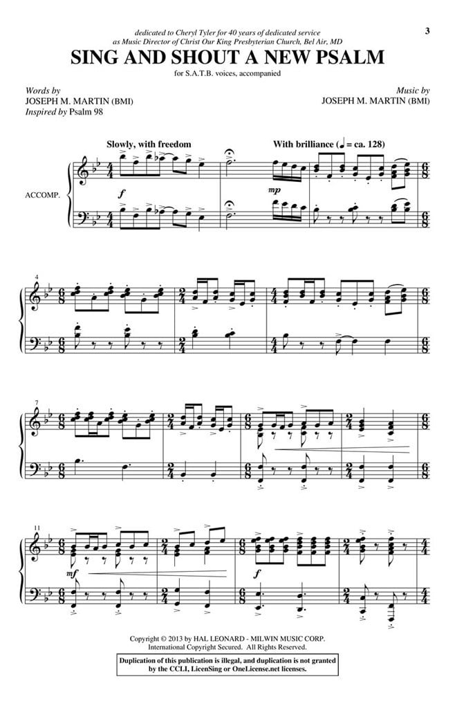 Sing and Shout a New Psalm